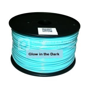PLA 1.75mm Glow Blue 1Kg on Spool for 3D printers