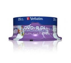 Verbatim DVD+R 8x D/L Printable 25pk, Verbatim