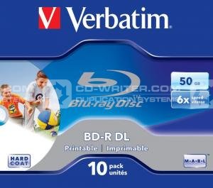 Verbatim BD-R DL 50GB 6x 10pk JC