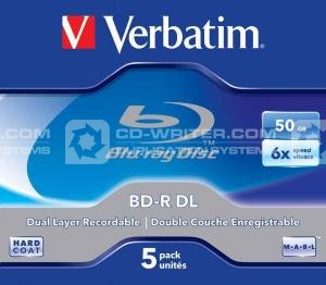 Verbatim BD-R DL 50GB 6x 5pk JC