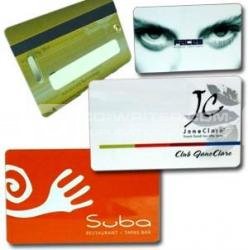 500 x White Blank Cards with Signature Panel, Plastic Cards
