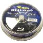 Traxdata RITEK (Blu-ray) INKJET PRINTABLE BD-R 25GB 1x - 4x Speed Single Layer Disc (10 TUB)
