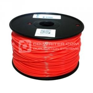 ABS 1.75mm Red Fluorescent 1Kg on Spool for Reprap, Mendel, Darwin, MakerBot, RapMan and other 3D Printers