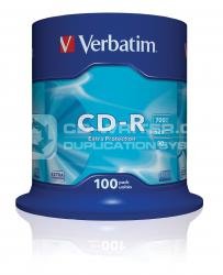 Verbatim CD-R 52x 100pk Spindle, Verbatim