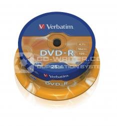 Verbatim DVD-R 16x 25pk Spindle, Verbatim