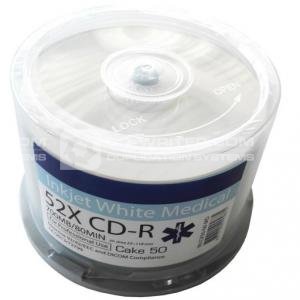 Ritek MEDICAL Line White Inkjet Printable 52x CD-R Discs - 50 Tub
