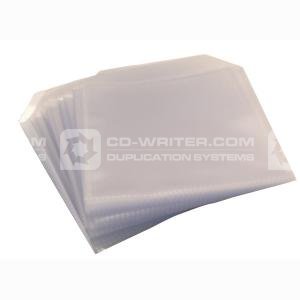 Plastic CD Wallets, Pack of 100, Unbranded