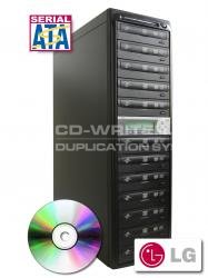LG DVD Duplicator, Premium CD DVD Duplicator with 10 LG Burners, SATA, StorDigital Systems