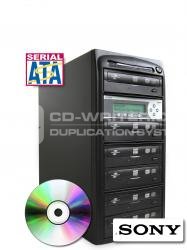 Sony DVD Duplicator, Premium CD DVD Duplicator with 5 Sony drives, SATA, StorDigital Systems