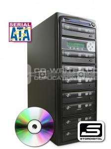 CD DVD Duplicator, StorDigital Premium CopyTower 7 Drive 24X DVD 40X CD Copier, SATA, StorDigital Systems