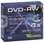 Ritek Traxdata DVD+RW 4.7GB 4X Jewel Cased 100\'s, Ritek