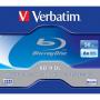 Verbatim 43747 (Blu-ray) BD-R 50GB 6x Speed Dual Layer Disc (EACH IN JEWEL CASE)
